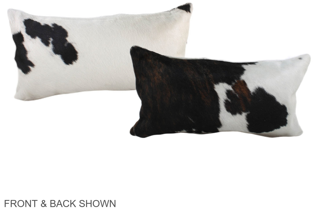 Tricolor 12"x22" Brazilian Cowhide Pillow #A39590 by Hudson Hides
