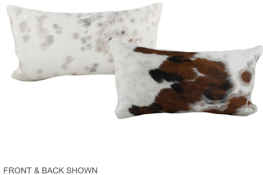 Tricolor 12"x22" Brazilian Cowhide Pillow #A39592 by Hudson Hides