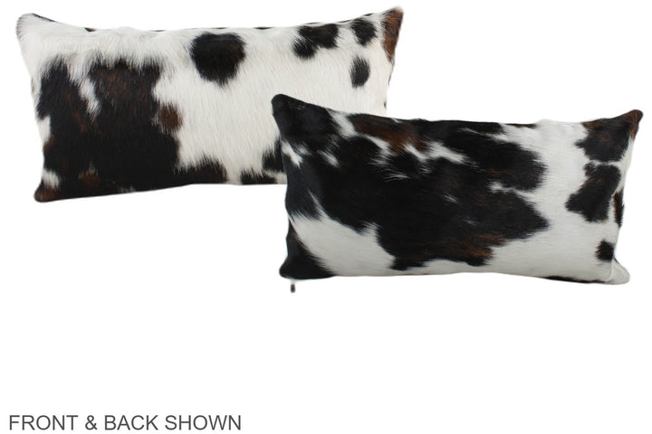Tricolor 12"x22" Brazilian Cowhide Pillow #A39593 by Hudson Hides