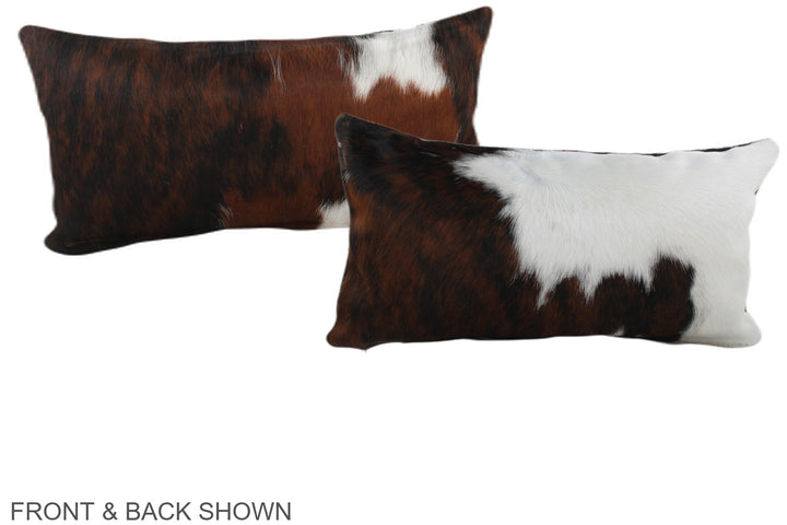 Tricolor 12"x22" Brazilian Cowhide Pillow #A39594 by Hudson Hides
