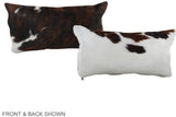 Tricolor 12"x22" Brazilian Cowhide Pillow #A39595 by Hudson Hides