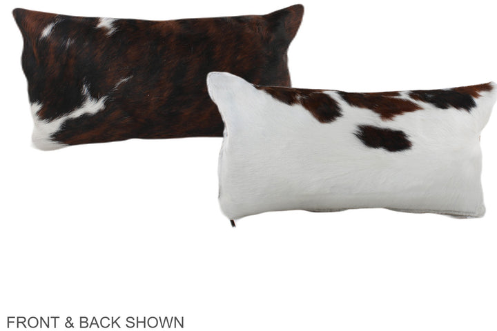 Tricolor 12"x22" Brazilian Cowhide Pillow #A39595 by Hudson Hides