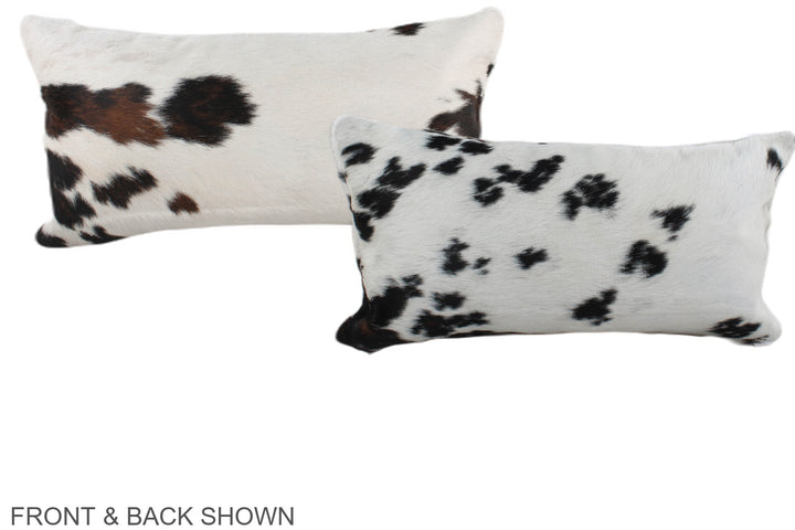 Tricolor 12"x22" Brazilian Cowhide Pillow #A39597 by Hudson Hides