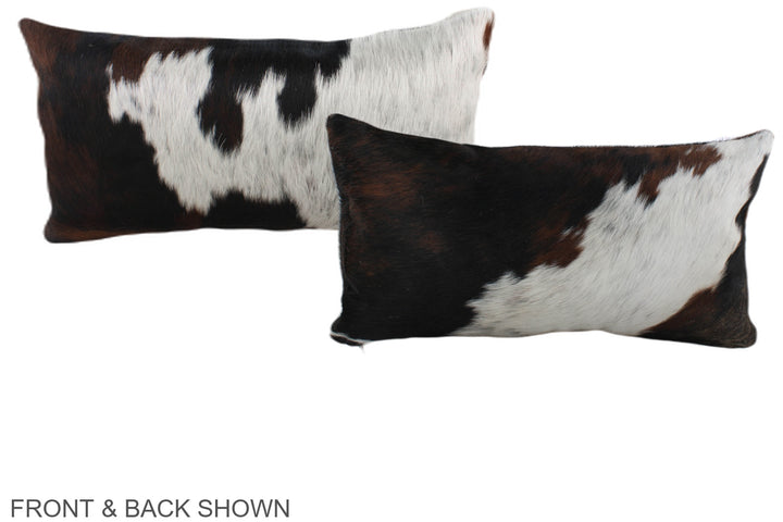 Tricolor 12"x22" Brazilian Cowhide Pillow #A39601 by Hudson Hides