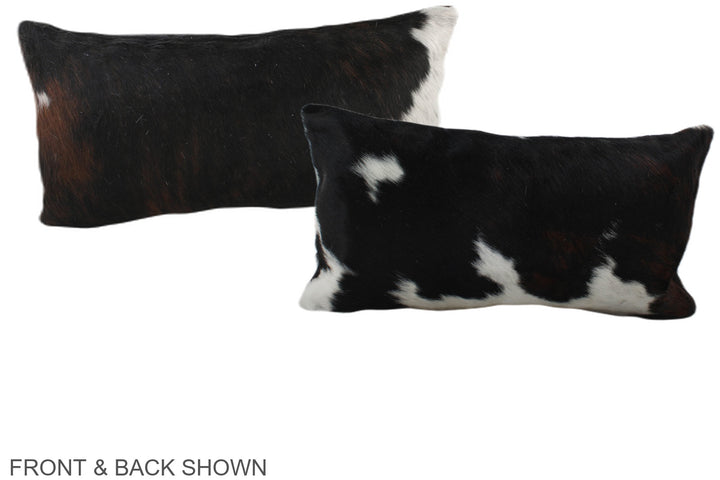 Black and White 12"x22" Brazilian Cowhide Pillow #A39603 by Hudson Hides