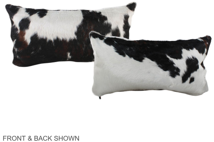 Tricolor 12"x22" Brazilian Cowhide Pillow #A39606 by Hudson Hides