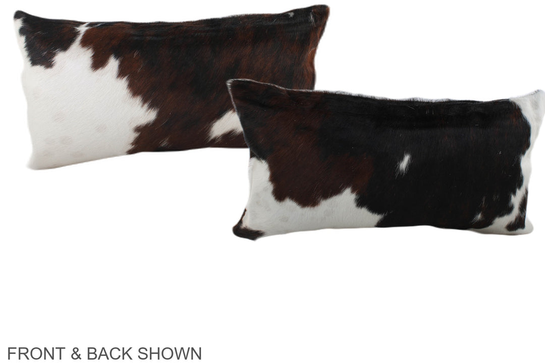 Tricolor 12"x22" Brazilian Cowhide Pillow #A39609 by Hudson Hides