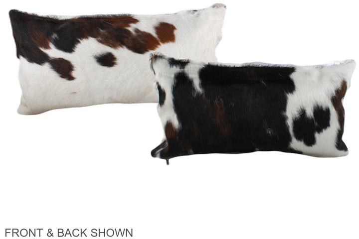 Tricolor 12"x22" Brazilian Cowhide Pillow #A39616 by Hudson Hides
