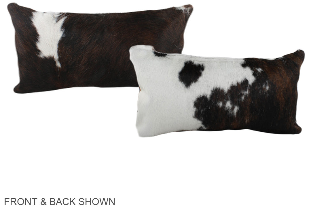Tricolor 12"x22" Brazilian Cowhide Pillow #A39619 by Hudson Hides