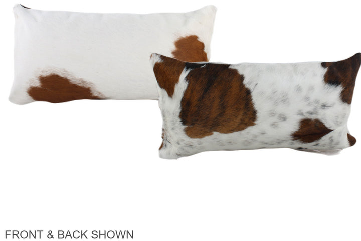 Tricolor 12"x22" Brazilian Cowhide Pillow #A39623 by Hudson Hides