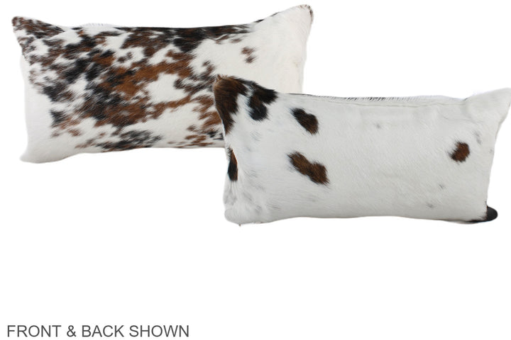 Tricolor 12"x22" Brazilian Cowhide Pillow #A39628 by Hudson Hides