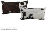 Tricolor 12"x22" Brazilian Cowhide Pillow #A39630 by Hudson Hides
