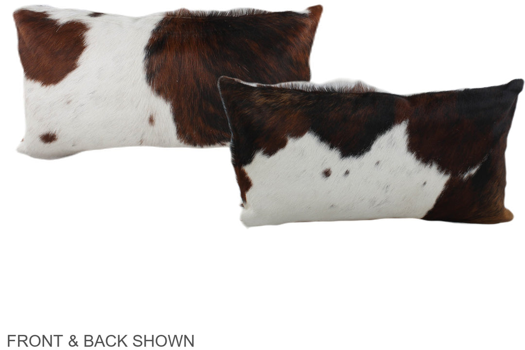 Tricolor 12"x22" Brazilian Cowhide Pillow #A39632 by Hudson Hides