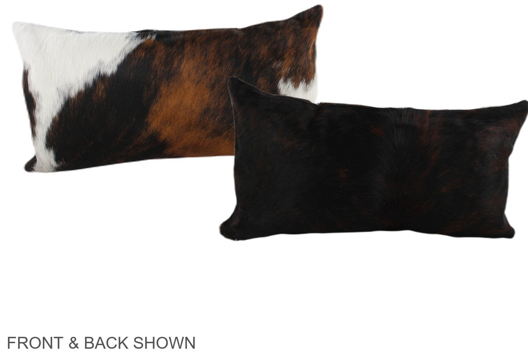 Tricolor 12"x22" Brazilian Cowhide Pillow #A39633 by Hudson Hides