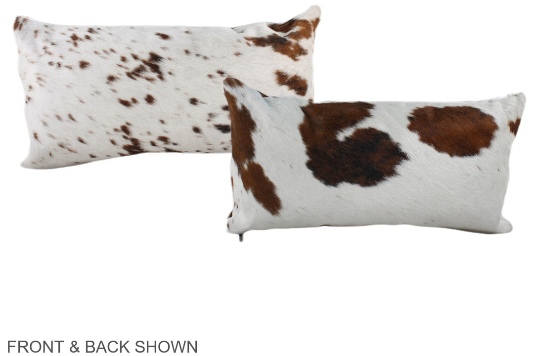 Tricolor 12"x22" Brazilian Cowhide Pillow #A39636 by Hudson Hides