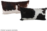 Tricolor 12"x22" Brazilian Cowhide Pillow #A39639 by Hudson Hides