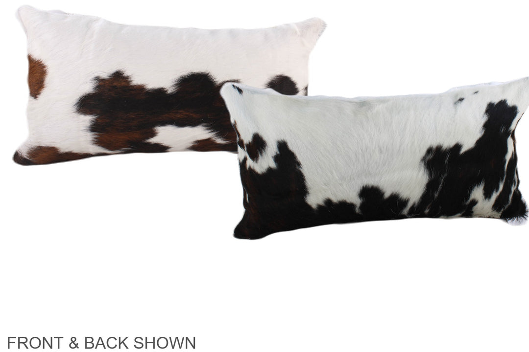 Tricolor 12"x22" Brazilian Cowhide Pillow #A39643 by Hudson Hides