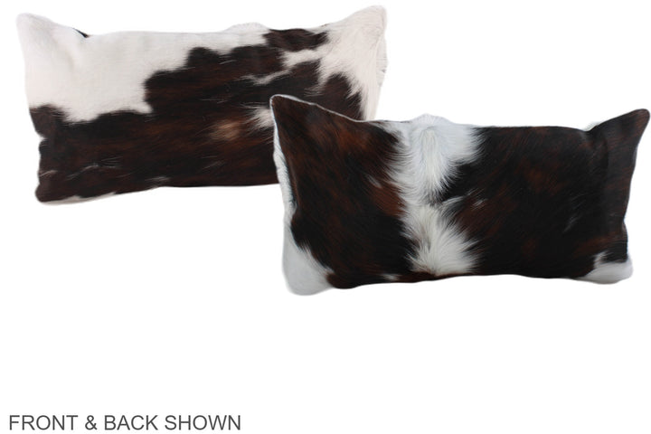 Tricolor 12"x22" Brazilian Cowhide Pillow #A39644 by Hudson Hides