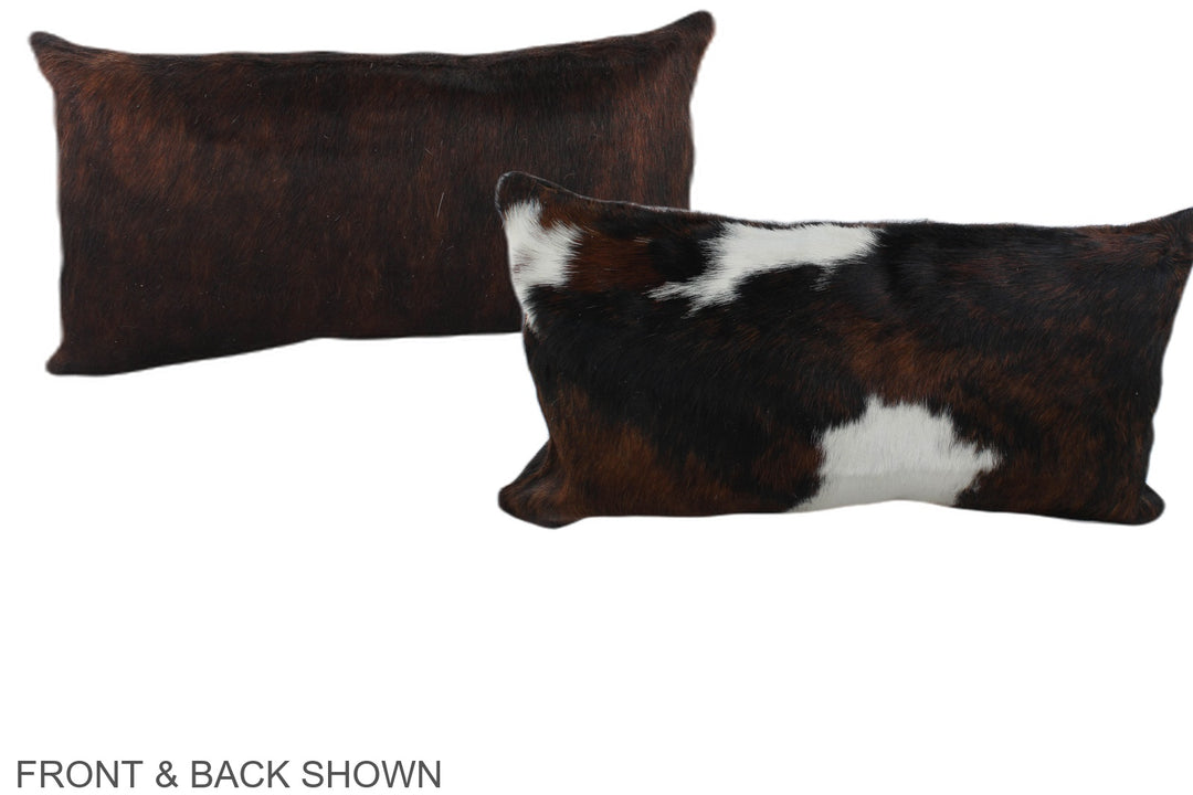 Tricolor 12"x22" Brazilian Cowhide Pillow #A39647 by Hudson Hides