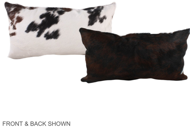 Tricolor 12"x22" Brazilian Cowhide Pillow #A39650 by Hudson Hides