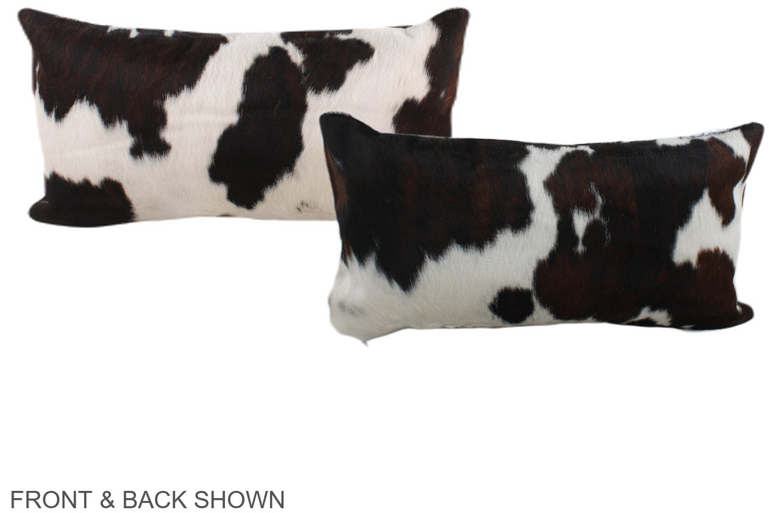 Tricolor 12"x22" Brazilian Cowhide Pillow #A39653 by Hudson Hides