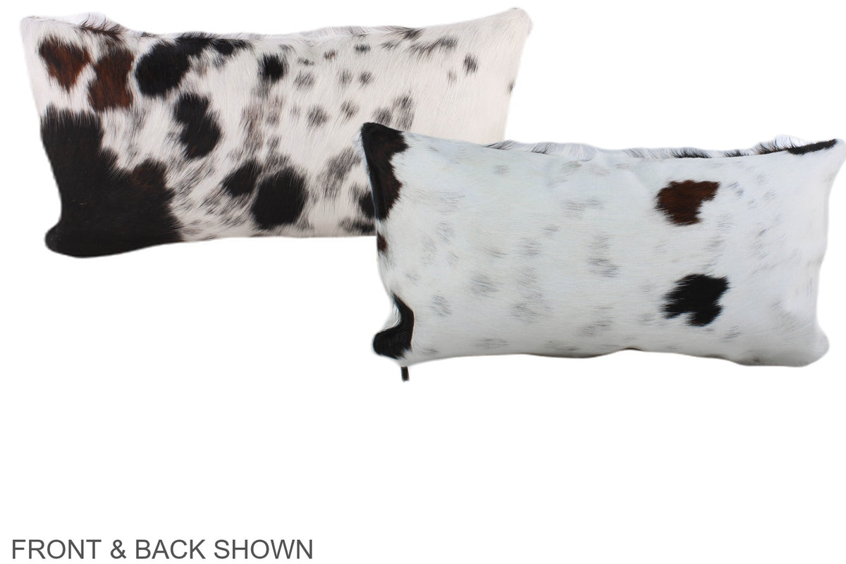 Tricolor Cowhide Pillow #A39654
