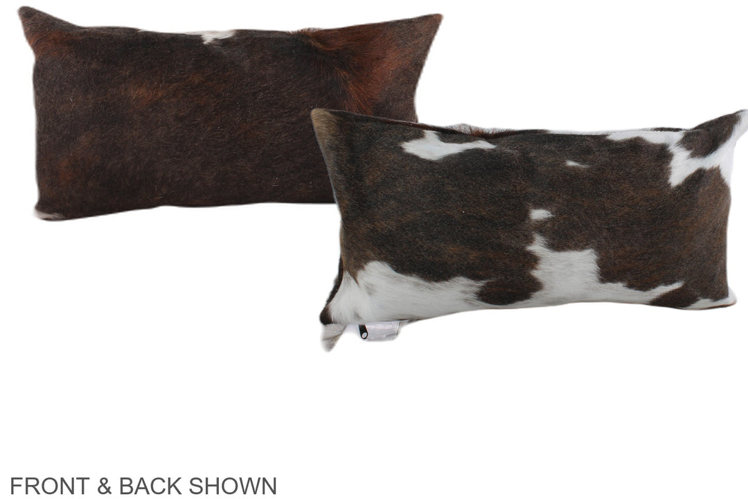 Tricolor 12"x22" Brazilian Cowhide Pillow #A39657 by Hudson Hides