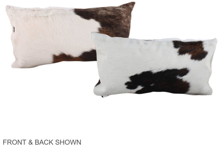 Tricolor 12"x22" Brazilian Cowhide Pillow #A39662 by Hudson Hides