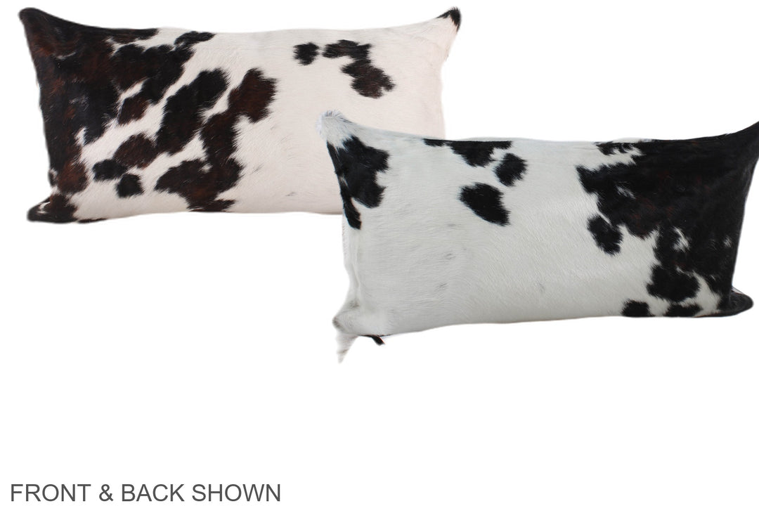 Tricolor 12"x22" Brazilian Cowhide Pillow #A39665 by Hudson Hides