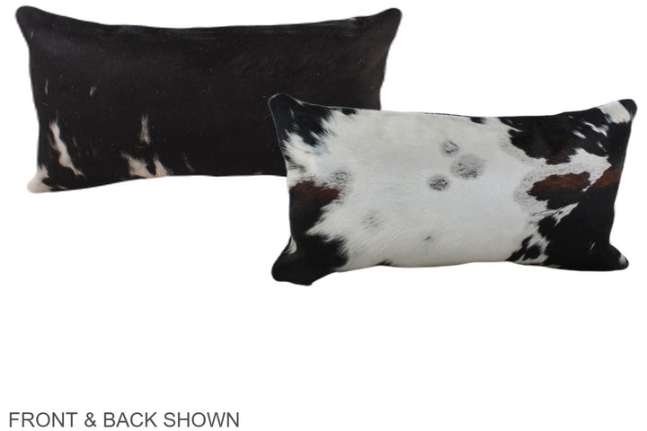 Tricolor 12"x22" Brazilian Cowhide Pillow #A39668 by Hudson Hides
