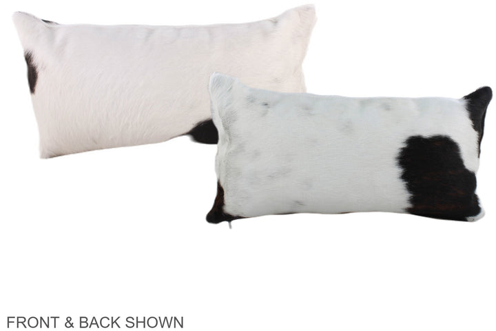 Black and White 12"x22" Brazilian Cowhide Pillow #A39675 by Hudson Hides