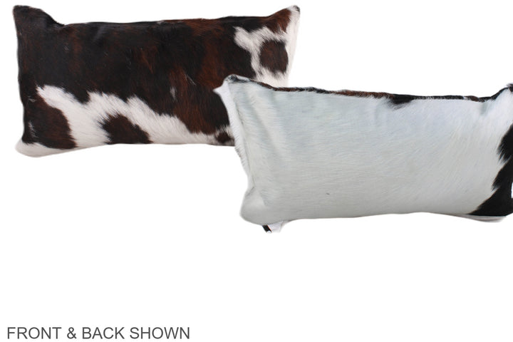 Tricolor 12"x22" Brazilian Cowhide Pillow #A39679 by Hudson Hides