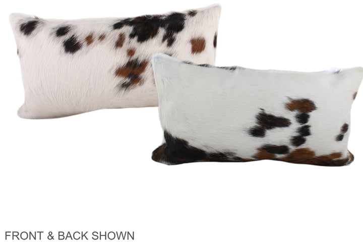 Tricolor 12"x22" Brazilian Cowhide Pillow #A39680 by Hudson Hides