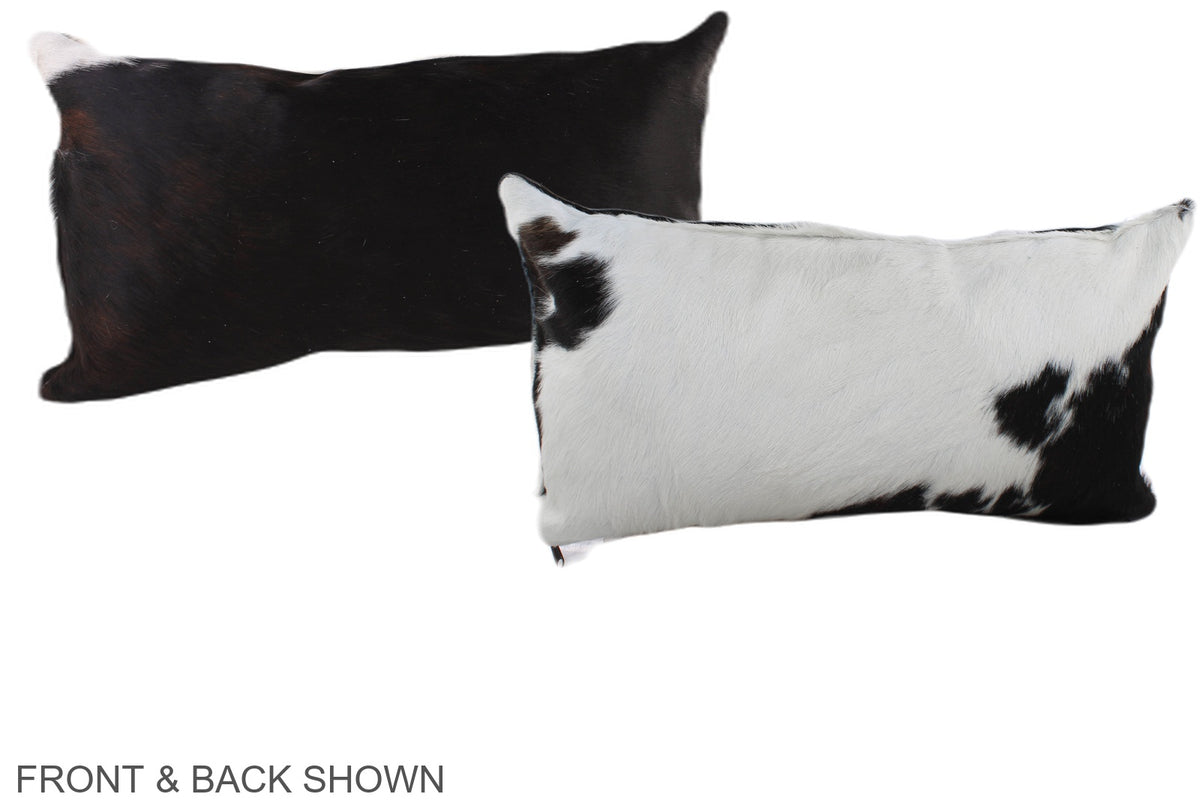 Black and White Cowhide Pillow #A39683