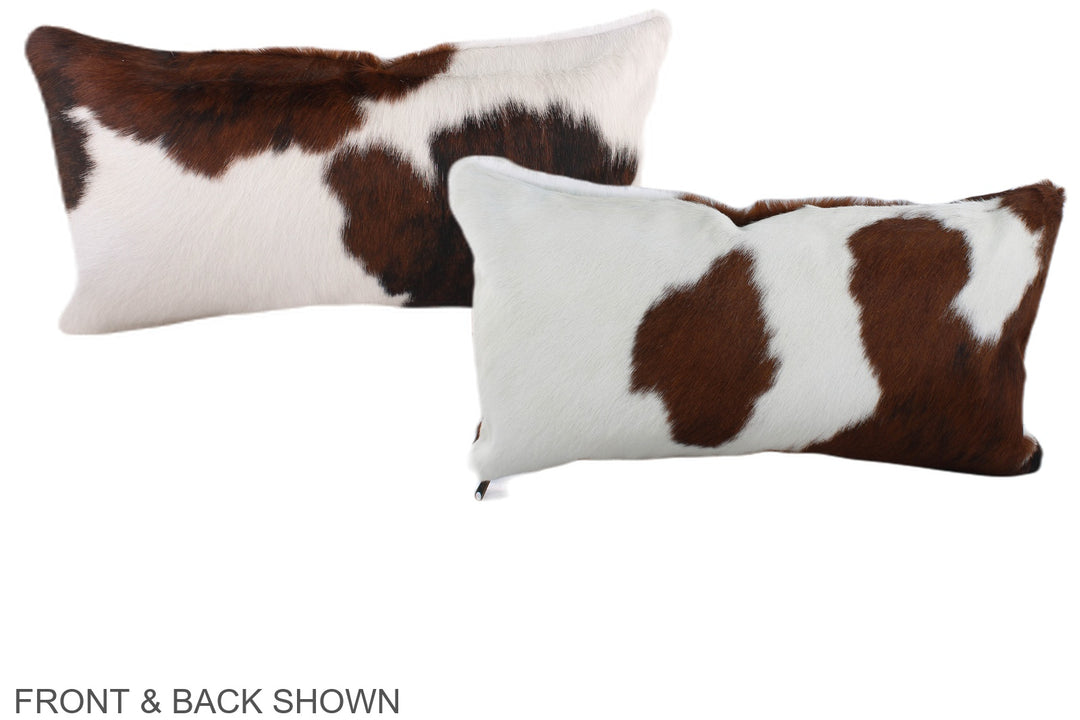 Tricolor 12"x22" Brazilian Cowhide Pillow #A39687 by Hudson Hides