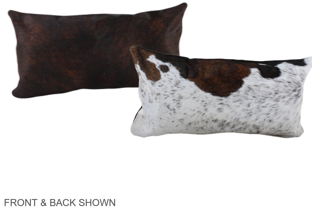 Tricolor 12"x22" Brazilian Cowhide Pillow #A39688 by Hudson Hides