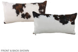 Tricolor 12"x22" Brazilian Cowhide Pillow #A39691 by Hudson Hides