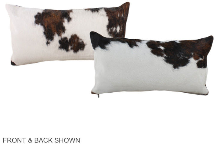 Tricolor 12"x22" Brazilian Cowhide Pillow #A39691 by Hudson Hides