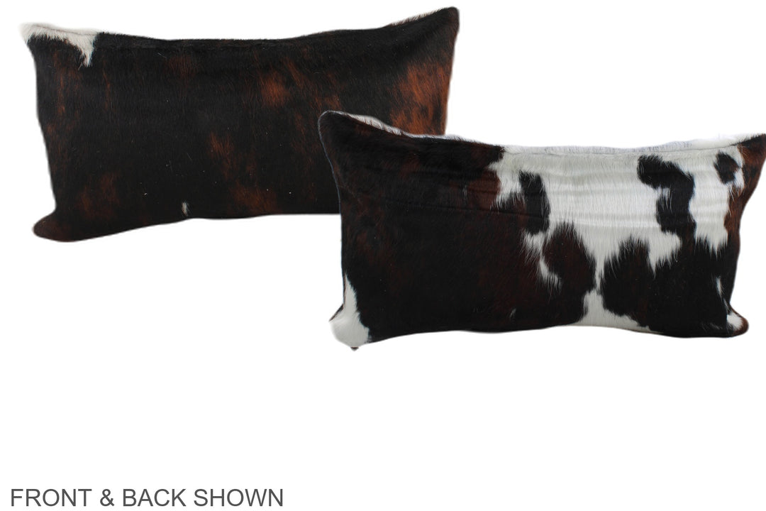 Tricolor 12"x22" Brazilian Cowhide Pillow #A39694 by Hudson Hides