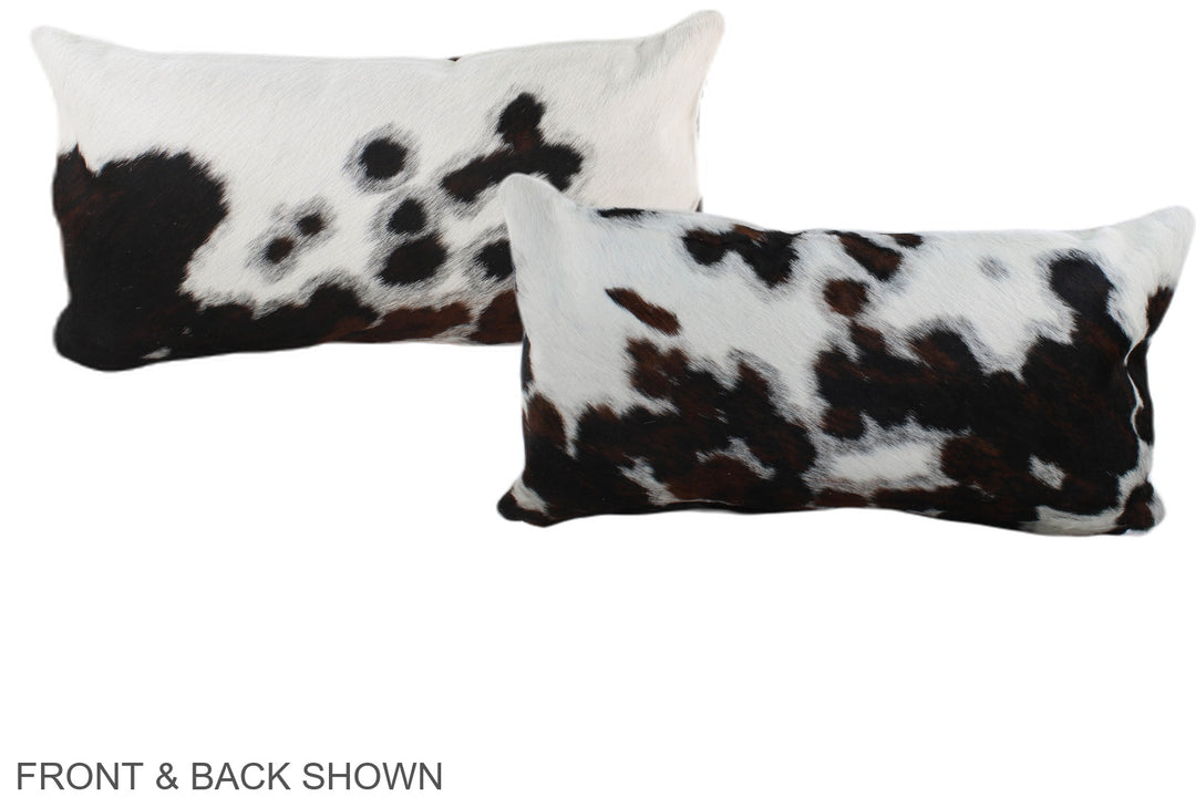 Tricolor 12"x22" Brazilian Cowhide Pillow #A39695 by Hudson Hides
