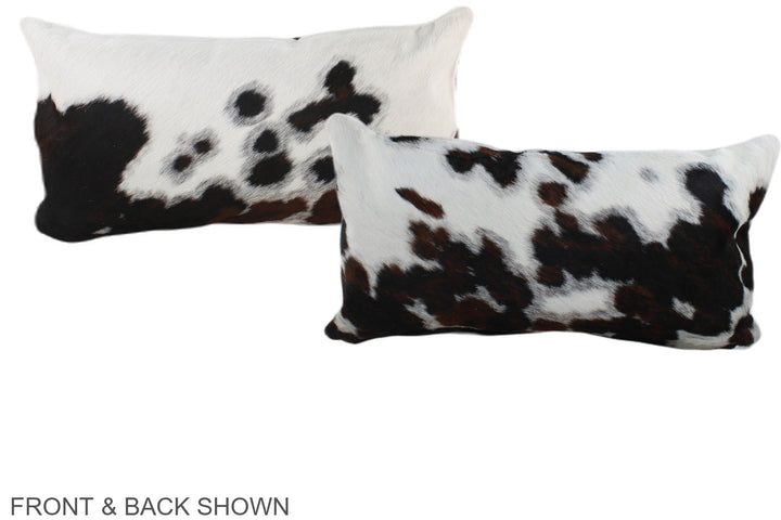 Tricolor 12"x22" Brazilian Cowhide Pillow #A39695 by Hudson Hides