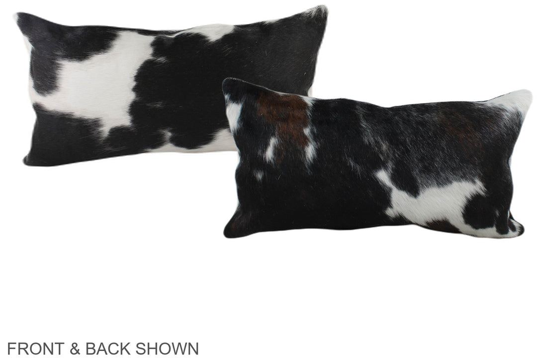 Tricolor 12"x22" Brazilian Cowhide Pillow #A39696 by Hudson Hides