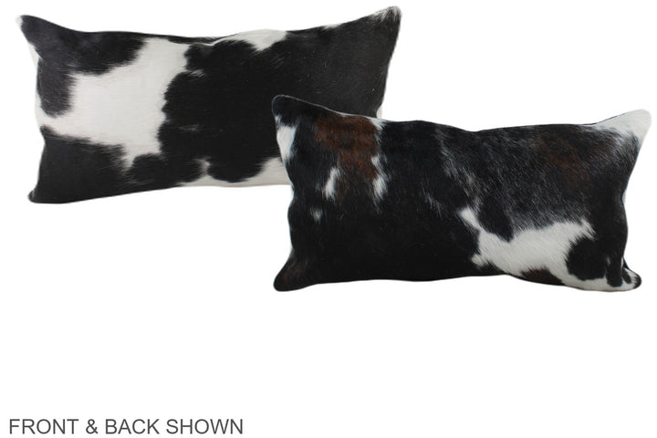 Tricolor 12"x22" Brazilian Cowhide Pillow #A39696 by Hudson Hides