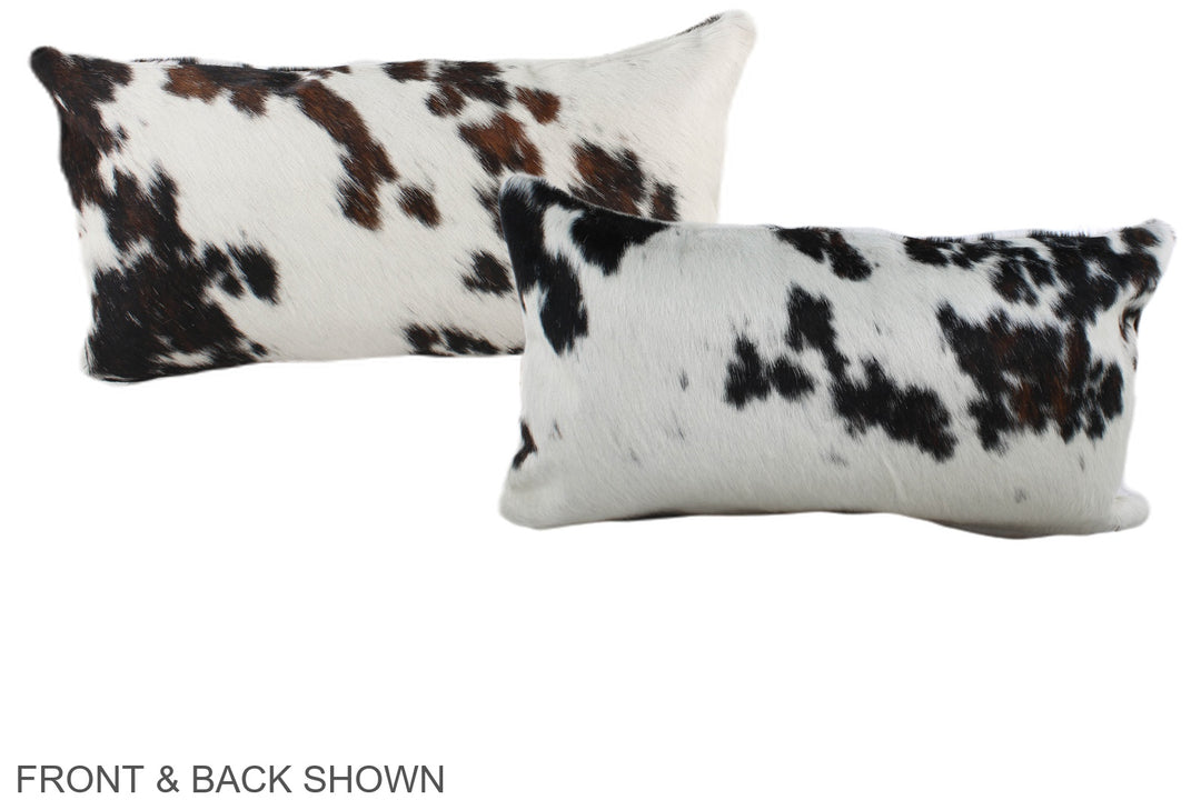Tricolor 12"x22" Brazilian Cowhide Pillow #A39699 by Hudson Hides