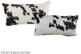 Tricolor 12"x22" Brazilian Cowhide Pillow #A39699 by Hudson Hides