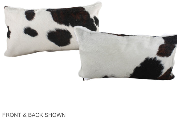 Tricolor 12"x22" Brazilian Cowhide Pillow #A39701 by Hudson Hides