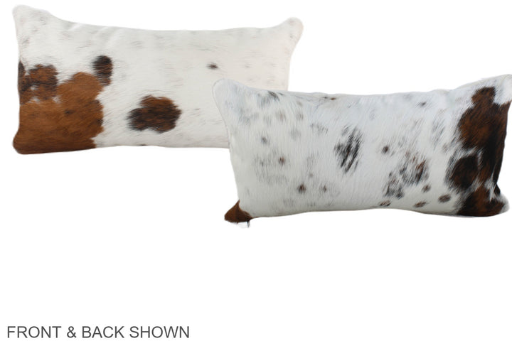 Tricolor 12"x22" Brazilian Cowhide Pillow #A39702 by Hudson Hides