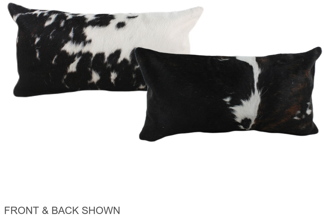 Tricolor 12"x22" Brazilian Cowhide Pillow #A39703 by Hudson Hides