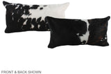 Tricolor 12"x22" Brazilian Cowhide Pillow #A39703 by Hudson Hides