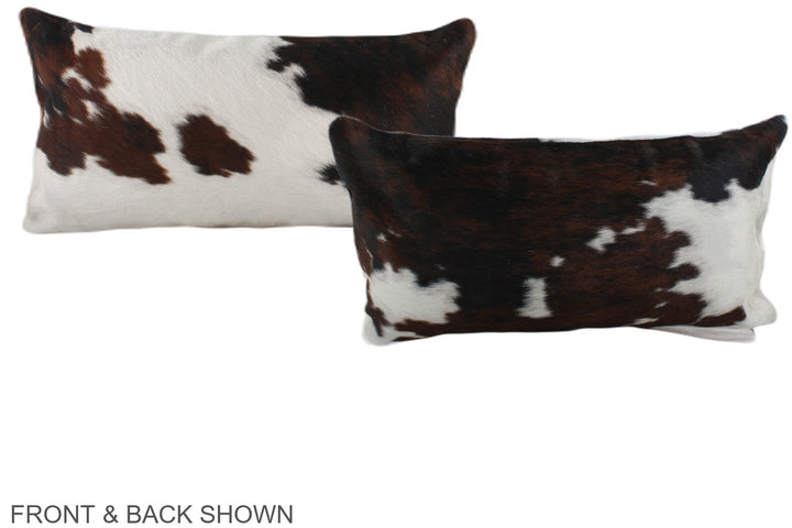 Tricolor 12"x22" Brazilian Cowhide Pillow #A39704 by Hudson Hides